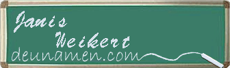 Janis Weikert Visitenkarte
